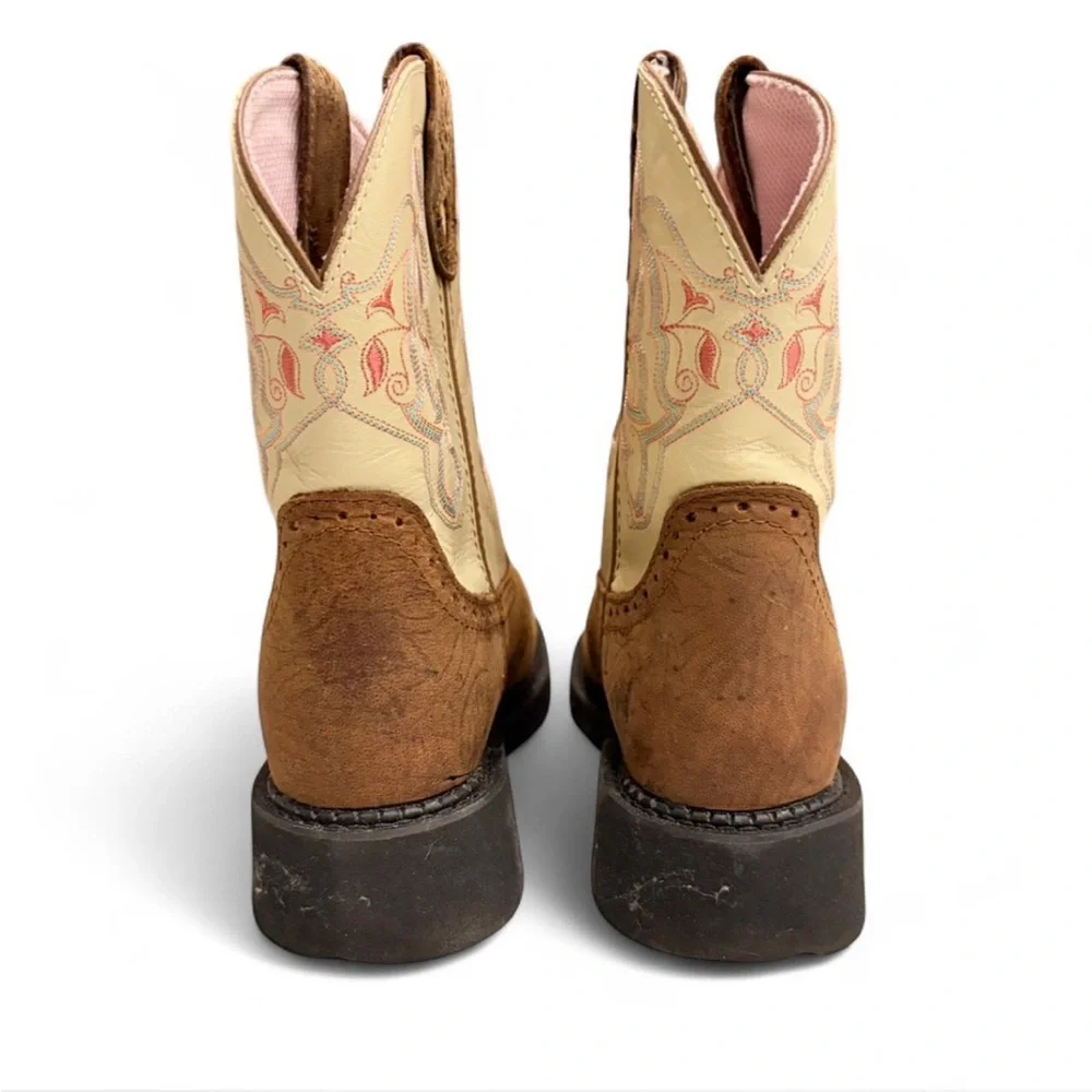 Justin Gypsy Brown and Cream Western Boots. IOB - Picture 5 of 8